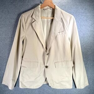 Buck Mason Blazer Men's Small Beige Single Breasted Notch Lapel Classic Tailored